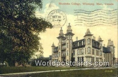 Manitoba College Winnipeg, Manitoba Canada 1915 