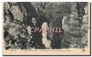 Old Postcard Arcy sur Cure Caves Tiara and Sugar Loaf