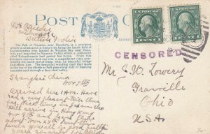 1918, U.S.P.O. Shanghai, China to Granville, OH, Censored (C1660)