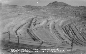 Ajo Arizona Cornelia 1959 Mining Phelps Dodge Corp RPPC Photo Postcard 20-2461