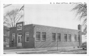 H16/ Millersville Pennsylvania Postcard c40s U.S. Post Office Building