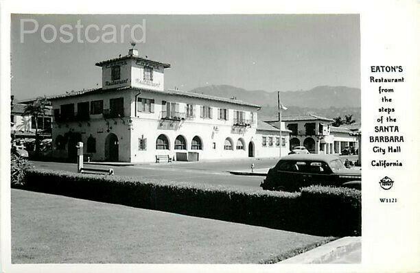 CA, Santa Barbara, California, Eaton  Restaurant, RPPC, Frashers Foto No. W1121