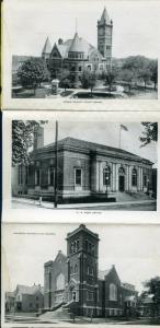 Monroe Wisconsin wi Blumer Brewery Cheese Factory postcard folder