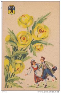 AS: Couple dancing, Yellow flowers, 00-10s