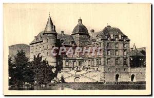 Old Postcard Vizille Chateau Viewed From Park