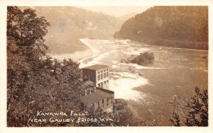 Gauley Bridge Virginia Kanawha Falls Real Photo Vintage Postcard AA58528