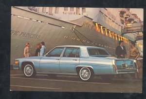 1978 CADILLAC BLUE EL DORADO VINTAGE CAR DEALER ADVERTISING POSTCARD