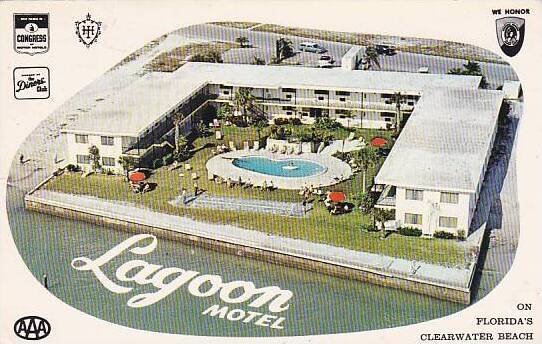 Florida Clearwater Beach Lagoon Apartment Motel With Pool 1967