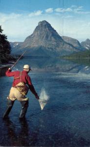 Rainbow Trout Fishing - Two Medicine Lake MT, Montana - pm 1972