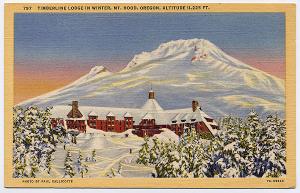 Timberline Lodge In Winter - Mt Hood OR - 1930s