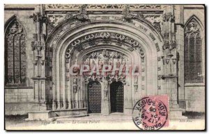 Old Postcard Brou Church The Grand Portal