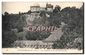 Old Postcard Uriage les Bains Isere Le Chateau de Saint-Ferriol M