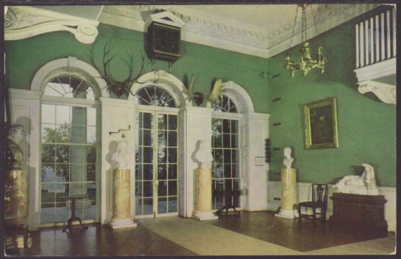 Entrance Hall,Monticello,Charlottesville,VA Postcard BIN