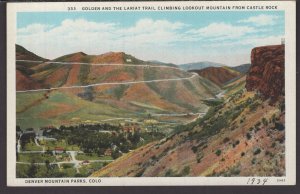 Colorado Denver Mountain Parks Golden and the Lariat Trail from Castle Rock ~ WB
