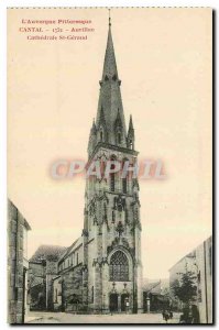 Old Postcard Aurillac Cantal Auvergne Picturesque Cathedrale St Geraud