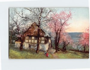 M-169704 Der Frühling im Riesengebirge Bauernhaus in Hartenberg Czech Republic