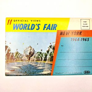 1964-1965 Queens NYC New York World's Fair 11 View Fold Out PC Pack Expo Vtg M28