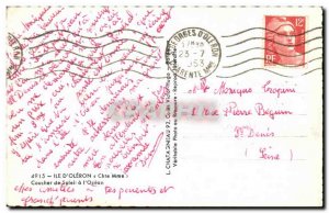 Old Postcard Ile D & # 39Oleron Sunset