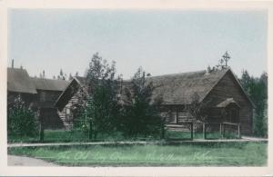 Hand-Colored RPPC Old Log Church at White Horse YT, Yukon Territory, Canada