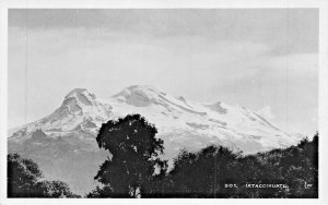 IXTACCIHUATL VOLCANIC MOUNTAIN-PUEBLA MEXICO~PHOTO POSTCARD