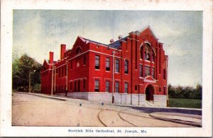USA Scottish Rite Cathedral St Joseph Missouri Vintage  Postcard 09.70