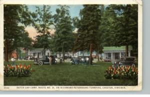 CHESTER VA Dutch Gap Camp Old Postcard