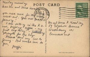 Northhampton Massachusetts MA Foot Bridge Scenic 1930s-50s Postcard