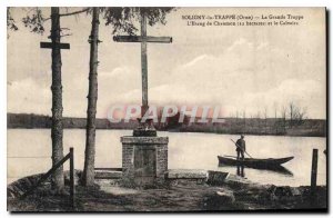 Old Postcard Soligny la Trappe La Grande Trappe Pond Chaumon and Calvary