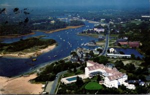 Maine Kennebunkport Aerial View Of The Kennebunk River 1970