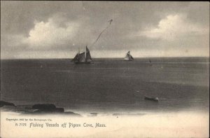 Pigeon Cove Rockport Massachusetts MA Fishing Vessels c1910 Vintage Postcard