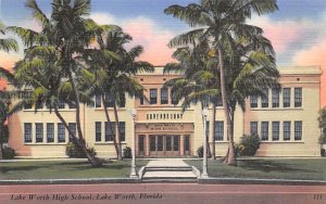 Lake Worth High School Lake Worth FL Postcard