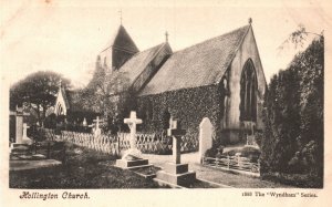 Vintage Postcard 1910's Hollington The Church In the Wood East Sussex England UK