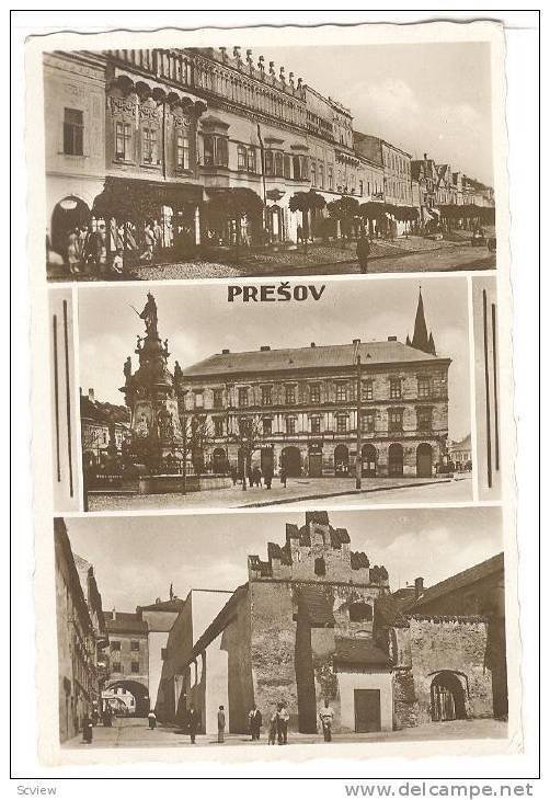 RP: Prešov , Slovakia, PU-1938 ; 3-view postcard