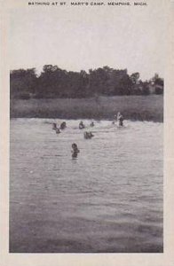 Michigan Memphis Bathing at St Marys Camp Artvue