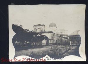 MANILA CATHEDRAL PHILIPPINES PHILIPPINE ISLANDS REAL PHOTO PHOTOGRAPH WWI ERA