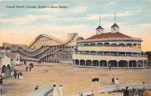 J54/ Crystal Beach Ontario Canada Buffalo NY Postcard Roller Coaster 167