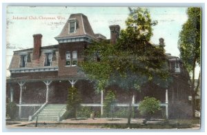 1908 Industrial Club Exterior Building Cheyenne Wyoming Vintage Antique Postcard