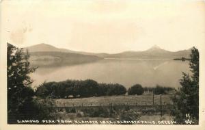 Andrews 1940s Diamond Peak Klamath Lake Oregon RPPC real photo 2278