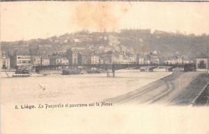 B94351 la passerelle et panorama sur la meuse   liege  belgium