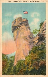 Vintage Postcard 1943 Chimney Rock in the Land of the Sky NC North Carolina