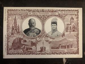 Mint Great Britain PC Postcard Their Majesties Visit To Edinburg May 1903