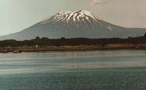 Vintage Postcard Mt. Edgecombe Mountain Sitka Alaska Nature By Reggie Hibshman