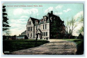 c1912 Harvard School of Botany, Jamaica Plain, Massachusetts MA Cancel Postcard