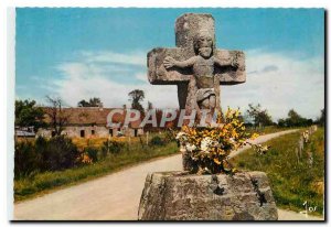 Postcard Modern Colors Calvary in Brittany on the Brittany region Route Saint...