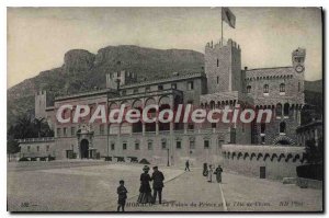 Old Postcard Monaco The Prince's Palace and Dog head