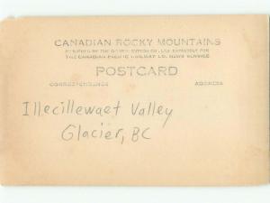 old rppc NICE VIEW Glacier National Park - Near Golden & Revelstoke BC W0885