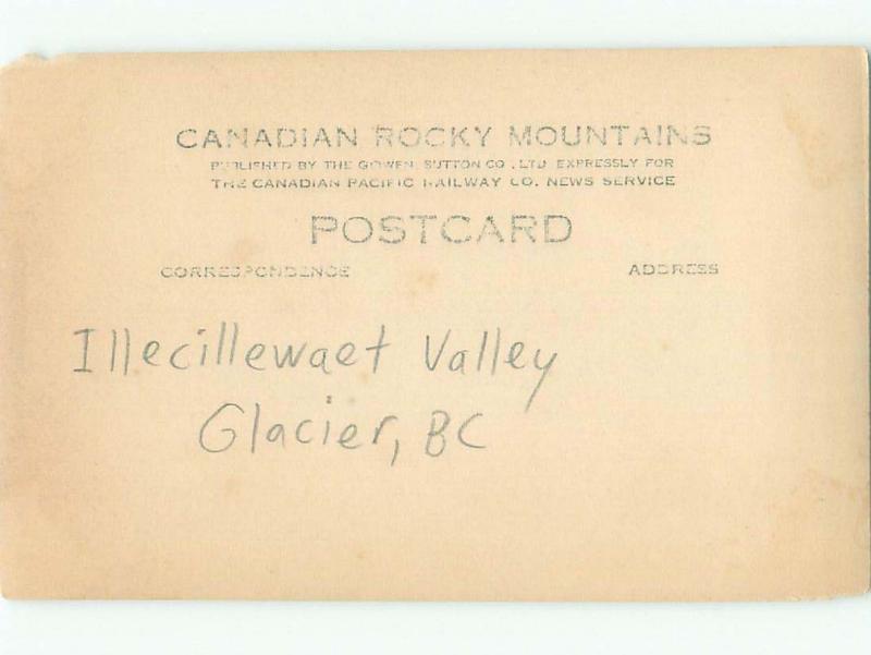 old rppc NICE VIEW Glacier National Park - Near Golden & Revelstoke BC W0885