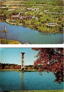 2~4X6 Postcards Greenville SC South Carolina FURMAN UNIVERSITY Campus~Bell Tower