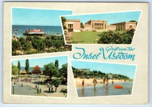 Gruss von der Insel Usedom multiview GERMANY 4x6 Postcard