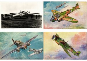 AIRCRAFT, AVIATION 48 Vintage Postcards Mostly Pre-1940 (L2759)